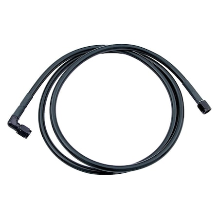 Allstar Performance 60 in. 90 deg -3 AN No. 3 Black Coated Braided Line ALL48424